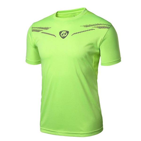 FANNAI Men T Shirt Sport Tops Tees Quick Dry Fitness Gym t shirt Men's Running Shirts Short sleeve Jerseys Sportswear Workout
