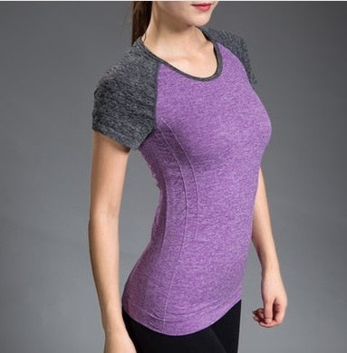 Gym Tights Women Black Yoga Shirt
