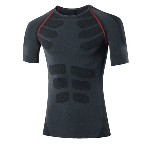 Clearance Compression Gym Shirt Fitness Running T-shirt Short Sleeve Jogging tshirt Men Training Sports Jersey Rashgard Male