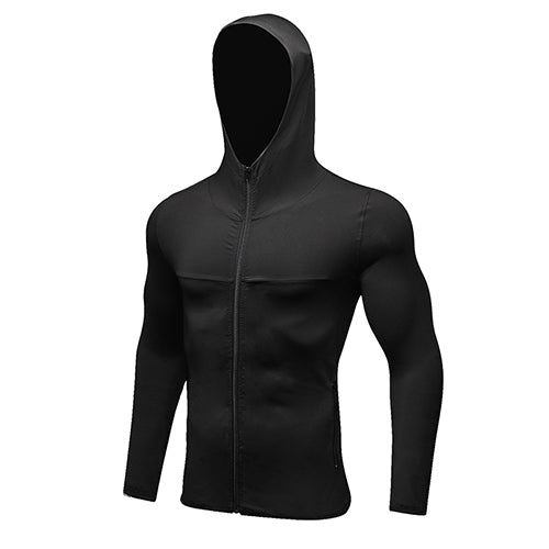 Cap Hooded Fitness Jacket